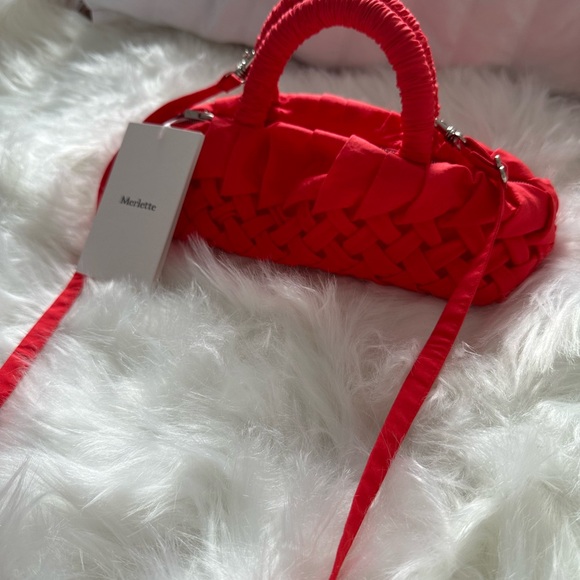 Merlette Red Mini Bag - Picture 2 of 6